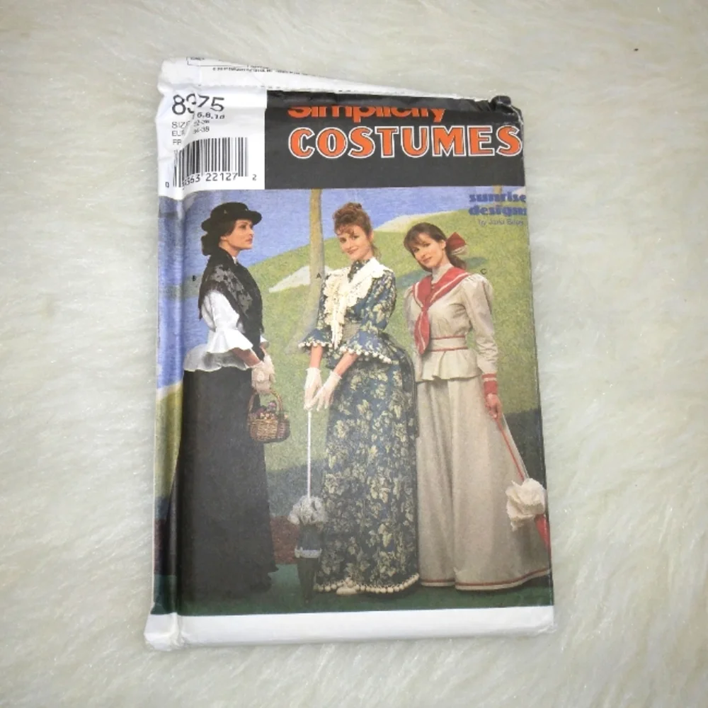 SIMPLICITY 8375 Sz 6-10 Edwardian style top, skirt, shawl, belt